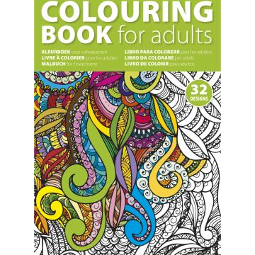 Kleurboek voor volwassenen (A4 formaat).