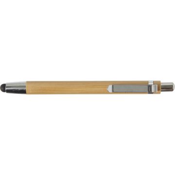 Bamboe balpen met stylus                           