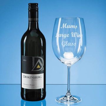 850Ml 'Grande Vino' Full Bottle Of Wine Glass*