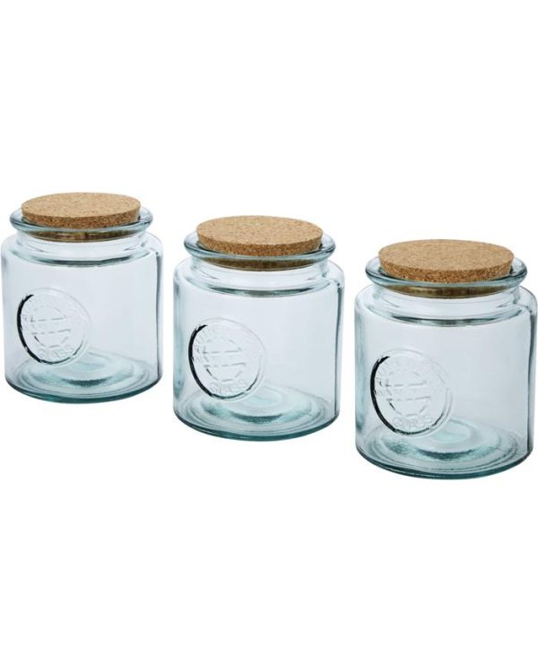 Aire Driedelige Pottenset Van 800 ml Gerecycled Glas