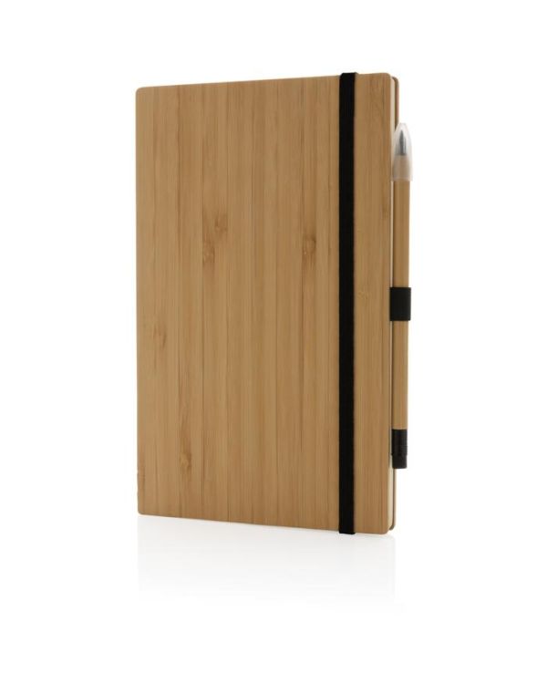 Bamboo Notebook And Infinity Pencil Set
